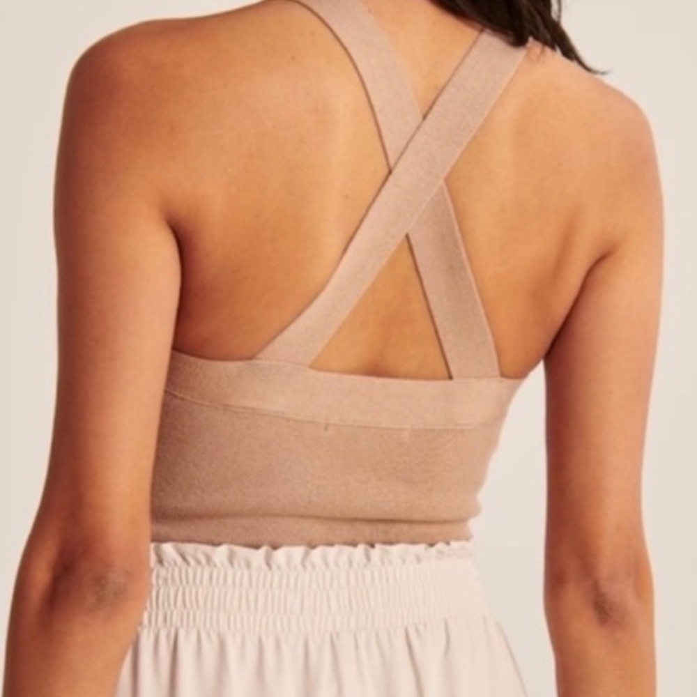 Abercrombie & Fitch Knit halter Bodysuit